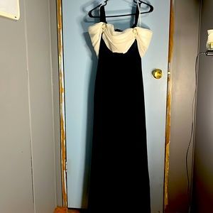 Vintage black and white dress